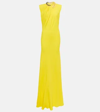 Chain-detail maxi dress