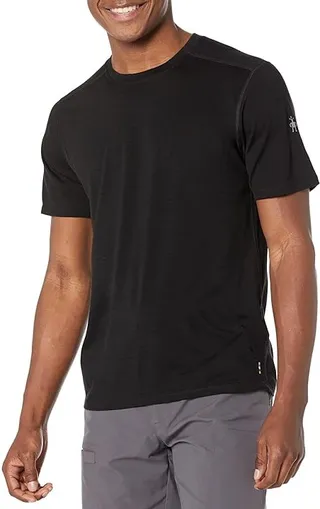 Smartwool Merino Short Sleeve Tee (Black) Men's Clothing