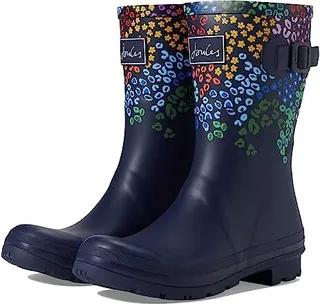 Joules Molly Welly (Navy Floral Leopard 2) Women's Rain Boots