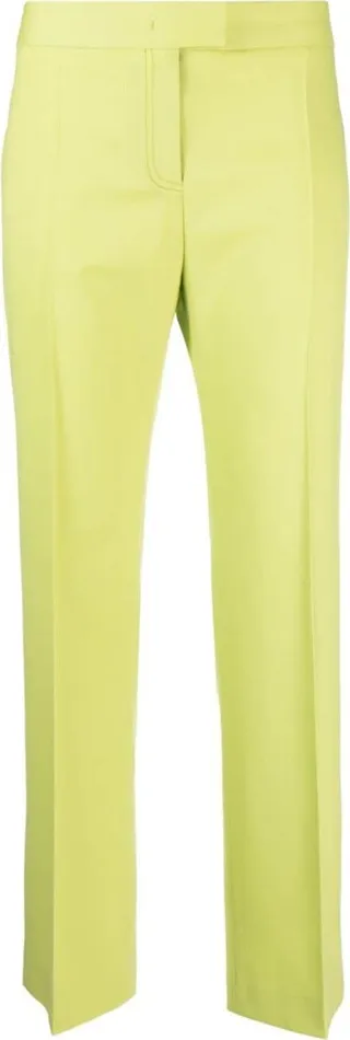 Straight-Leg Wool-Blend Trousers