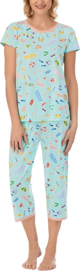 Cuddl Duds Women's Cropped 2-Pc. Mommy & Me Pajama Set