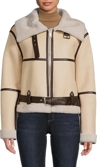 Shearling Moto Jacket