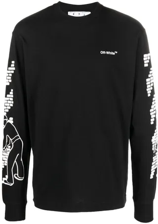 logo-print long sleeve T-shirt
