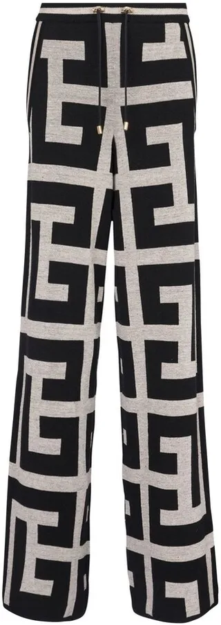 Monogram Pattern Track Trousers