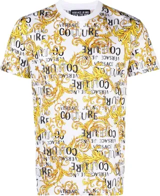 baroque-print T-shirt