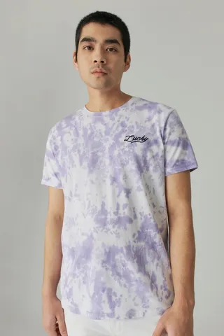 Lucky Collection Tie Dye Graphic Tee