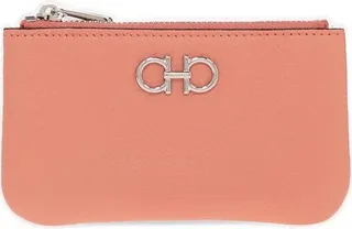 Salvatore Ferragamo Logo Plaque Zipped Key Holder