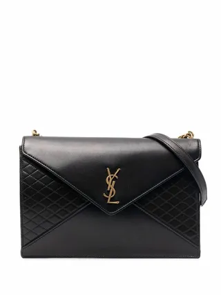 Gaby monogram plaque shoulder bag