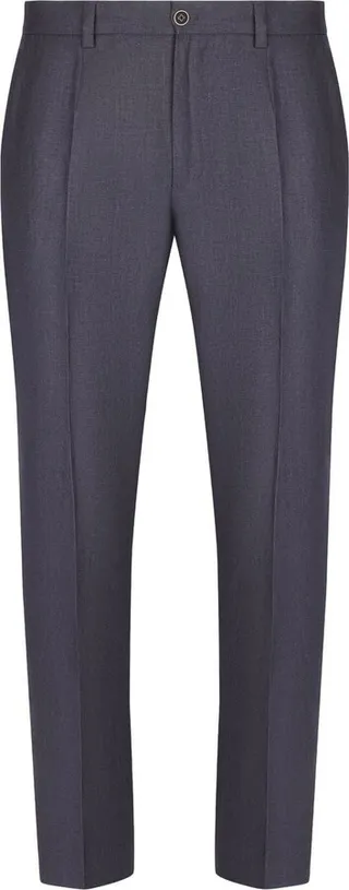 Slim-Cut Linen Trousers