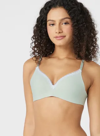 T-Shirt Bra With Mesh Trim