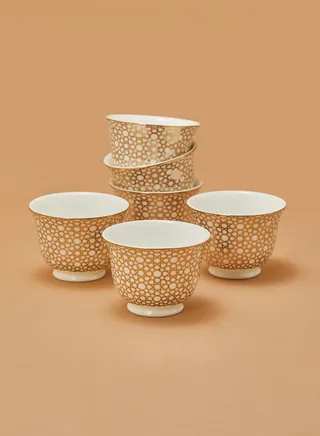 Set of 6 Arabesque Chaffe Cup