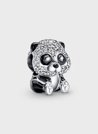 Sparkling Cute Panda Charm