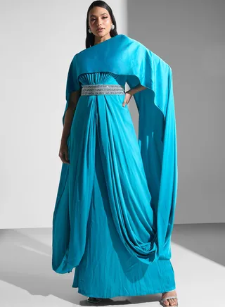 Embellished Waist Tiered Dress