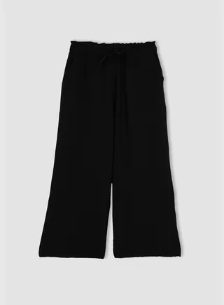 Woman Woven Bottom Trousers