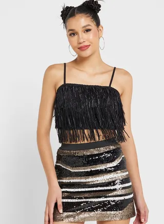 Strappy Tops With Fringes