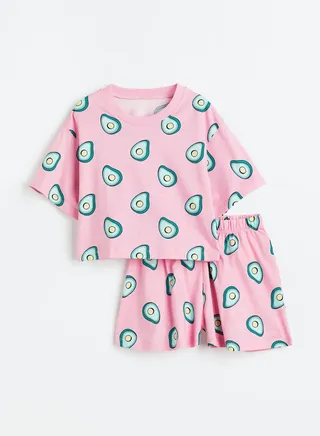 Kids Graphic Print T-Shirt & Shorts Set