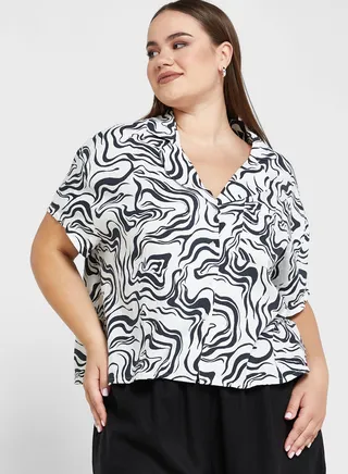 Curve Haven Printed Shirt