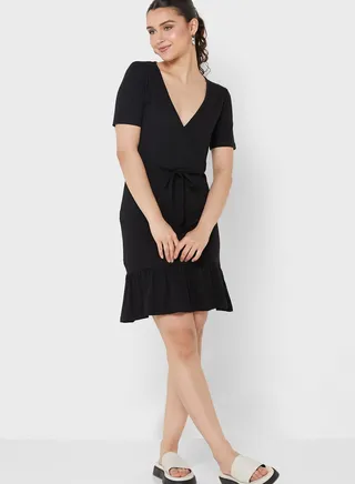 Wrap Tie Dress