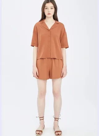 Relax Fit Elasticated Waist Mini Short