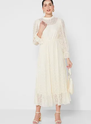 Ruffle Detail Dress