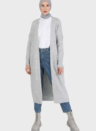Knitted Longline Cardigan
