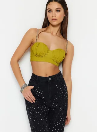 Embellished Strappy Bustier