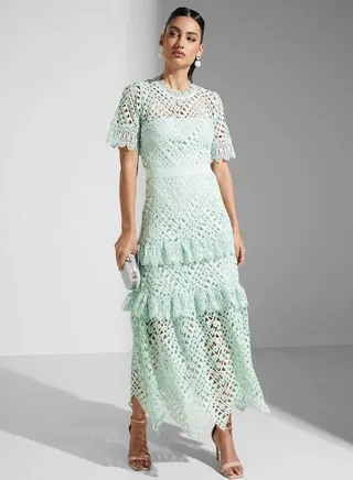 Mesh Detail Dress