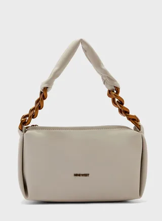 Chain Detail Zip Over Satchel