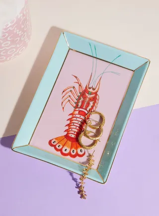 Yvonne Ellen Rect Trinket Dish - Lobster