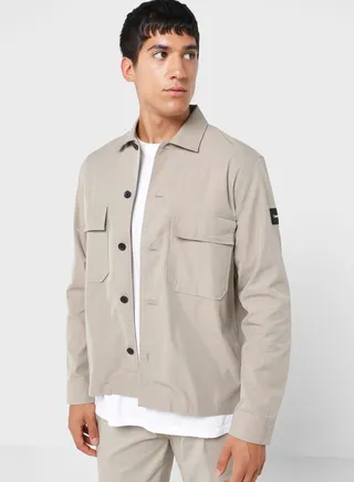 Casual Pocket Detail Relaxed Fit Shirt