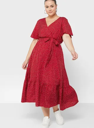 Belted Fit & Flare Dress