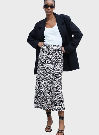 Printed High Waist Skirt