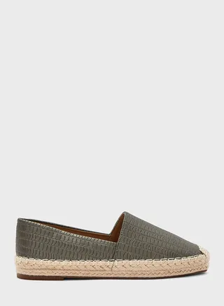 Textured Flat Espadrille
