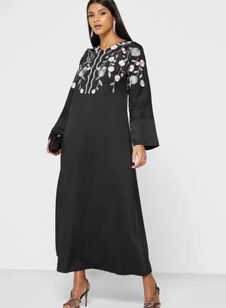 Embroidered Detail Dress