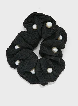 Pearl Scrunchie Hair Tie