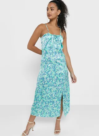 Printed Strappy Dress