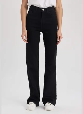 Woman Denim Trousers Flare Fit