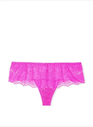 Floral Lace Hipster Thong Panty