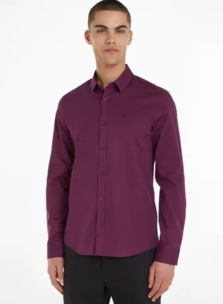 Essential Poplin Stretch Slim Fit Shirt