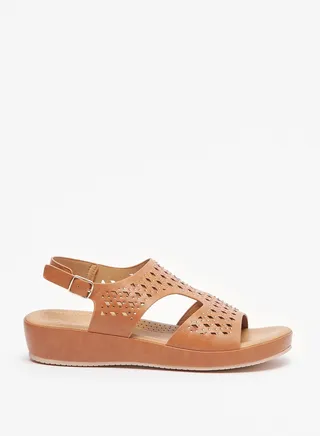 Multi Strap Low Heel Sandals