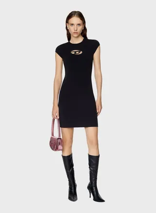 Knitted Crew Neck Dress