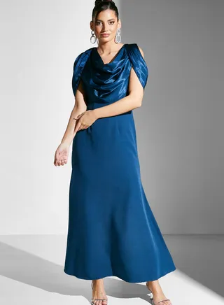 Gown With Draped Detail