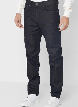 Slim Leg Straight Jeans