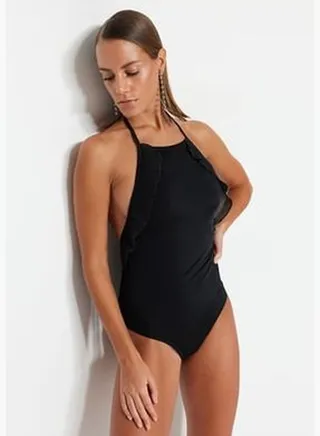 Black Tulle Swimsuit TBESS21MA0080