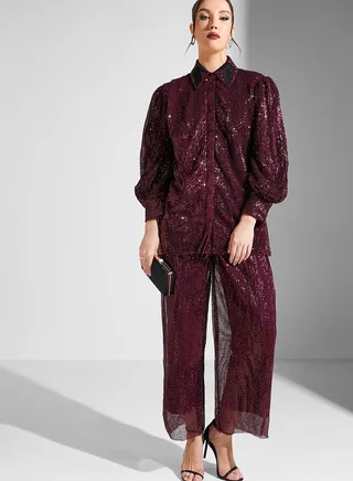 Shimmer Shirt & Pants Set
