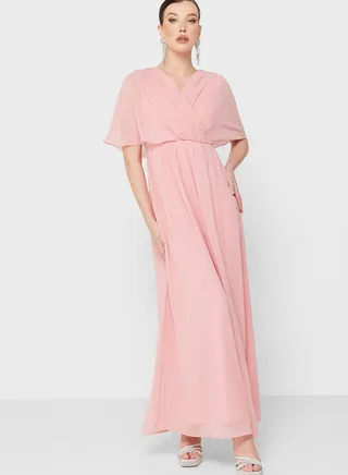 Ruched Detail A-Line Dress