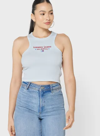Logo Knitted Tank Top