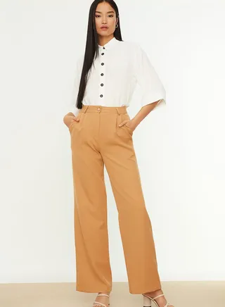 High Waist Wide Leg Pants