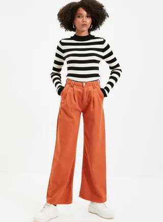 High Waist Straight Jeans