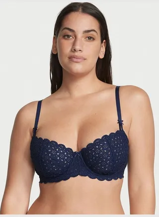 Wicked Unlined Eyelet Lace Balconette Bra